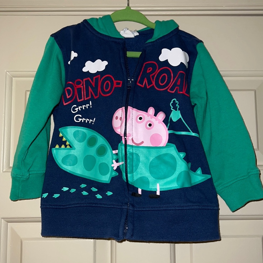 2T Hoodie featuring George from Peppa Pig 🐷🦖